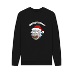 Black Printed Sweater Front