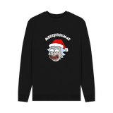 Black Printed Sweater Front