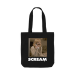 Black Printed Bag Front