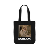 Black Printed Bag Front
