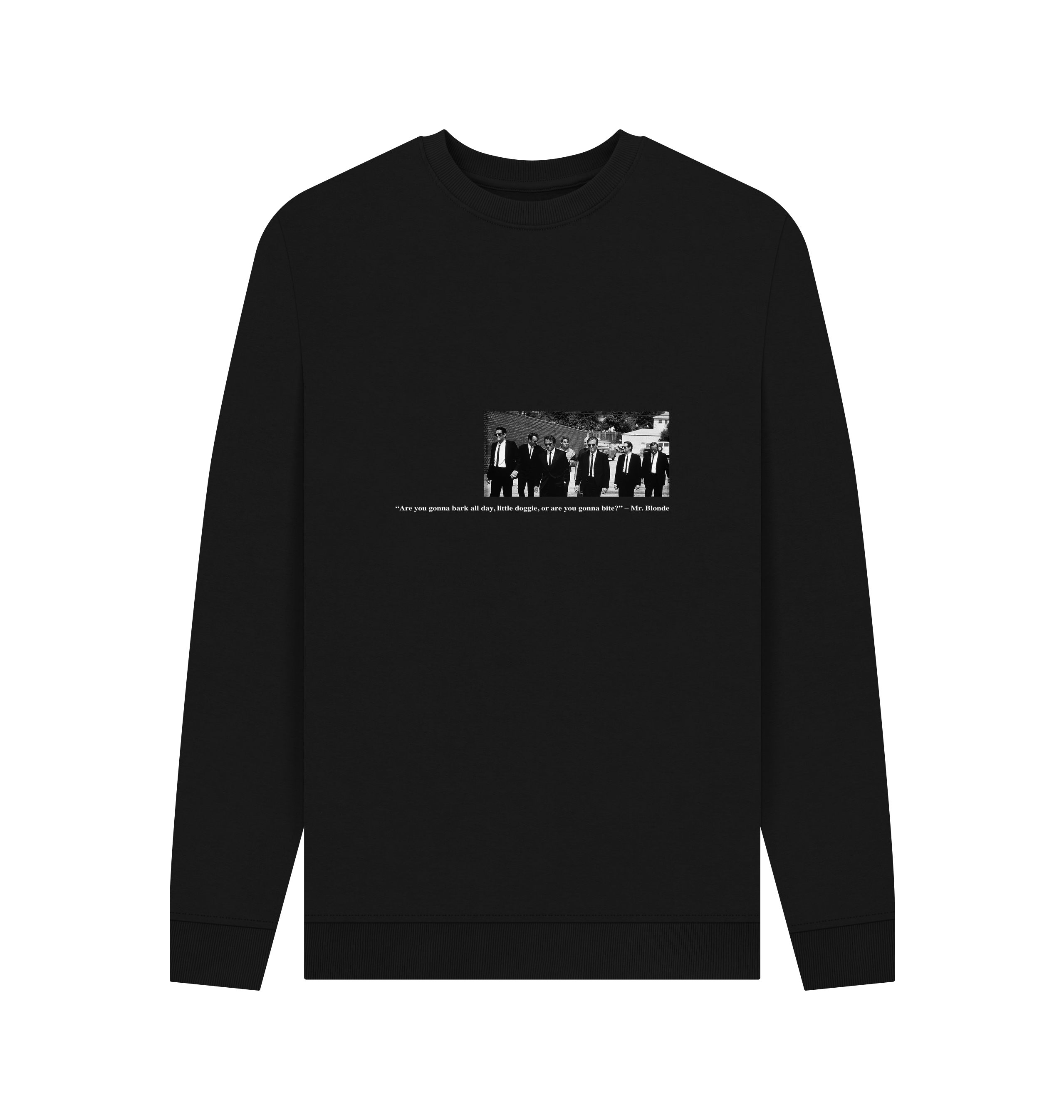 Black Printed Sweater