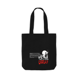 Black Printed Bag Front