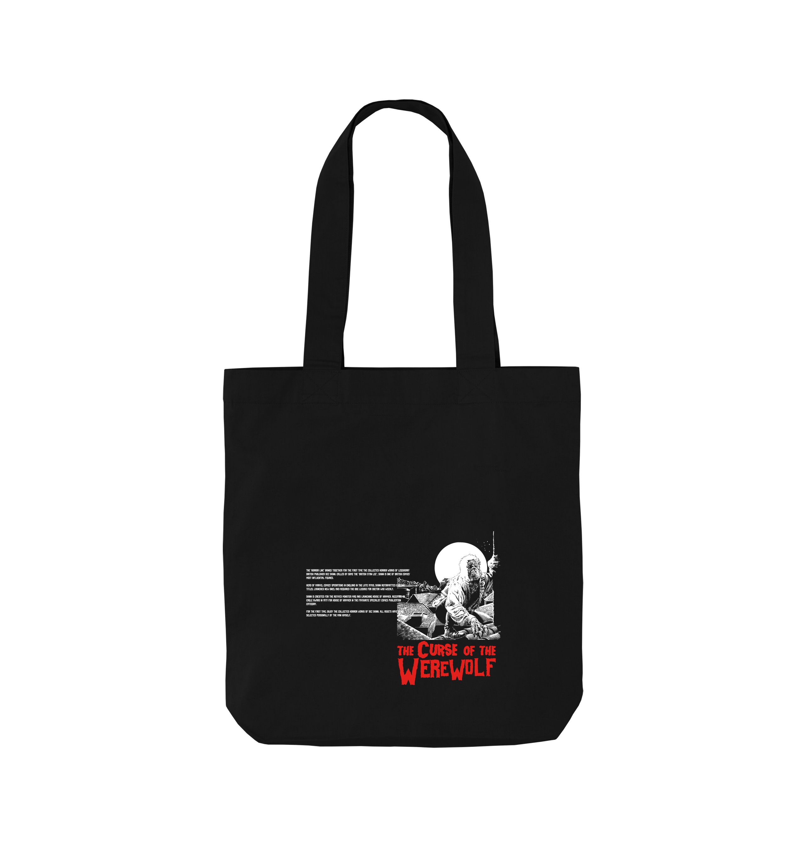 Black Printed Bag Front