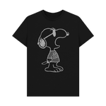 Black Printed T-shirt Front