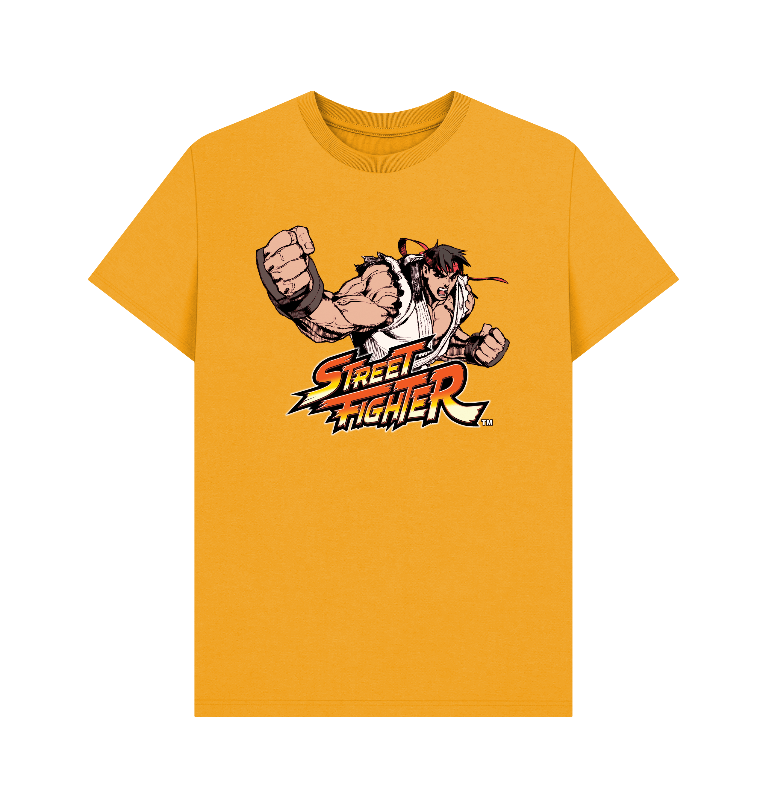 Mustard Printed T-shirt Front