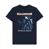 Navy Blue Printed T-shirt Front