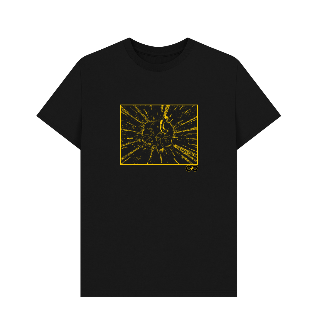 Black Printed T-shirt Front