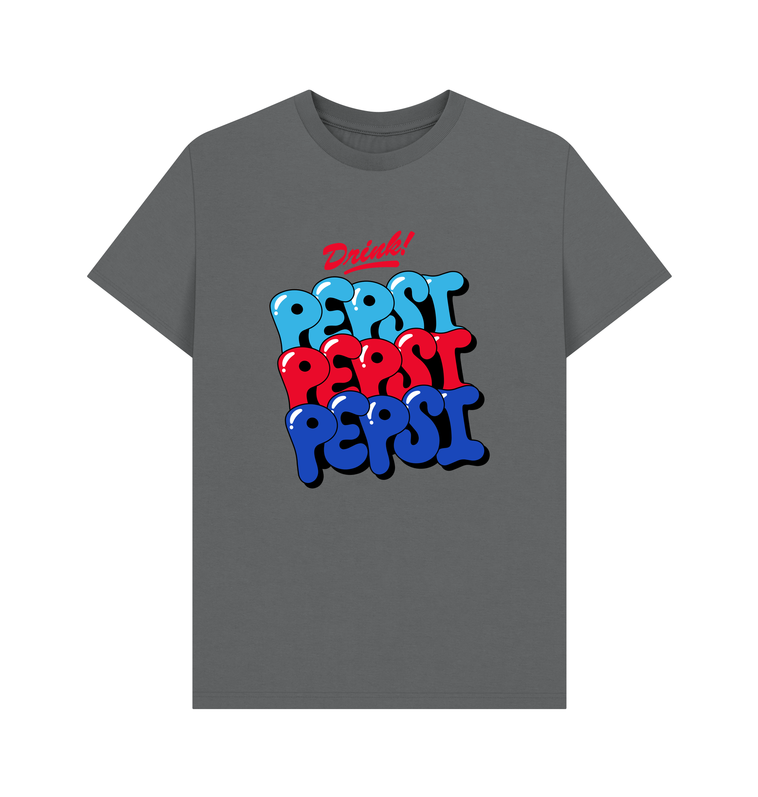 Slate Grey Printed T-shirt