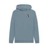 Stone Blue Printed Hoody Front