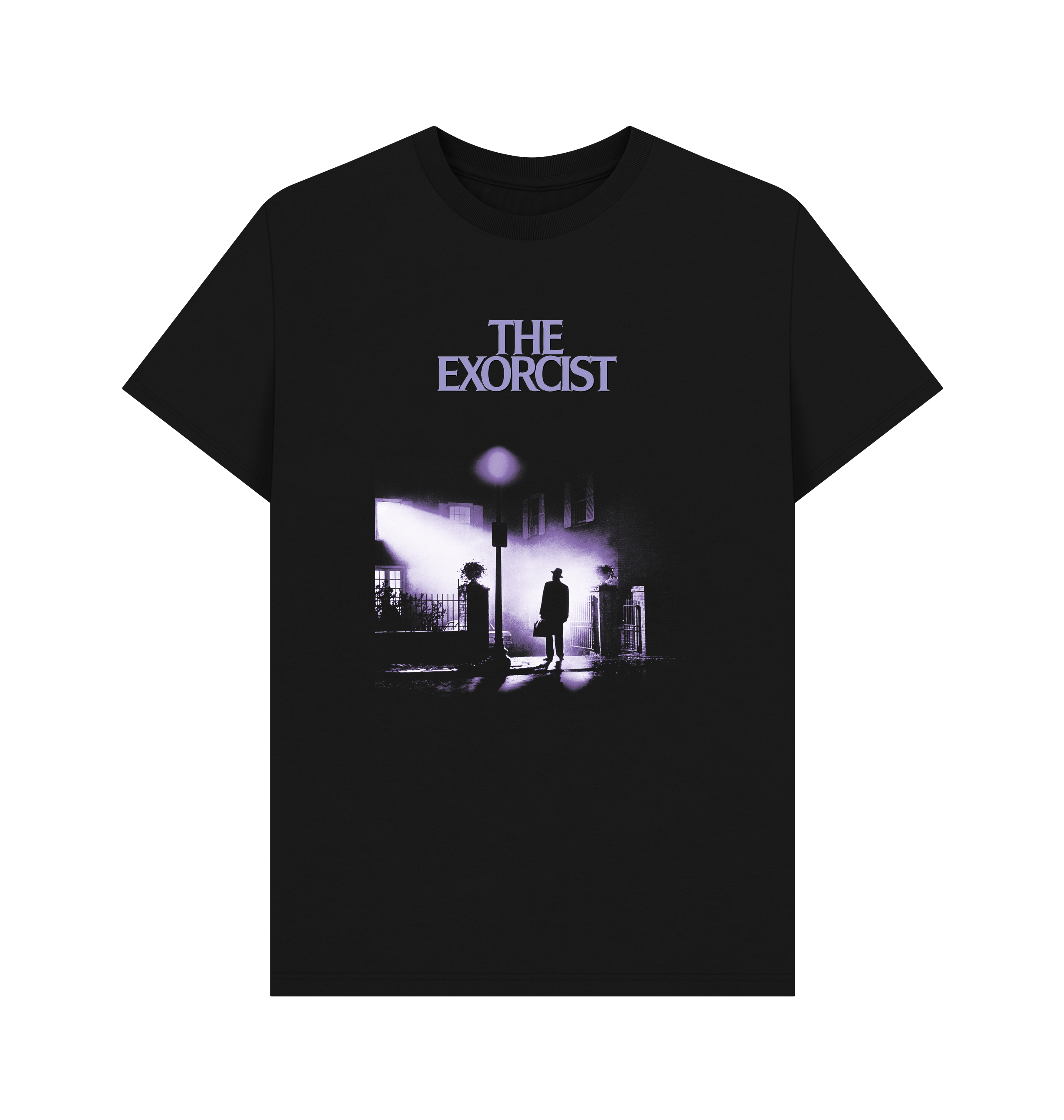 Black Printed T-shirt Front