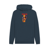 Navy Printed Hoody Front