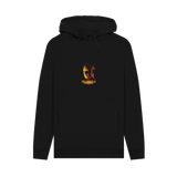Black Printed Hoody