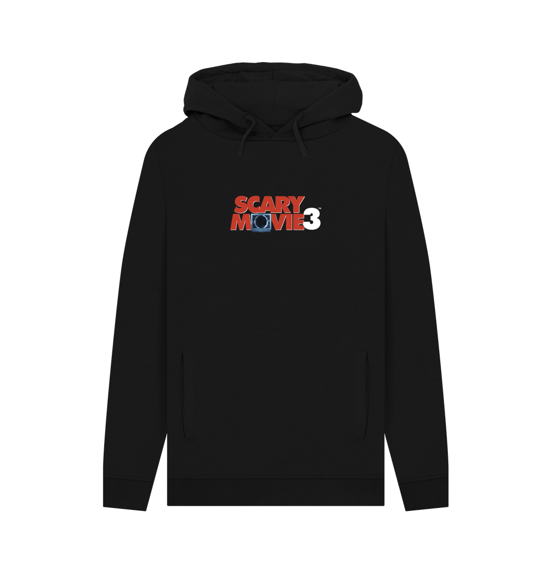 Black Printed Hoody Front