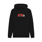 Black Printed Hoody Front