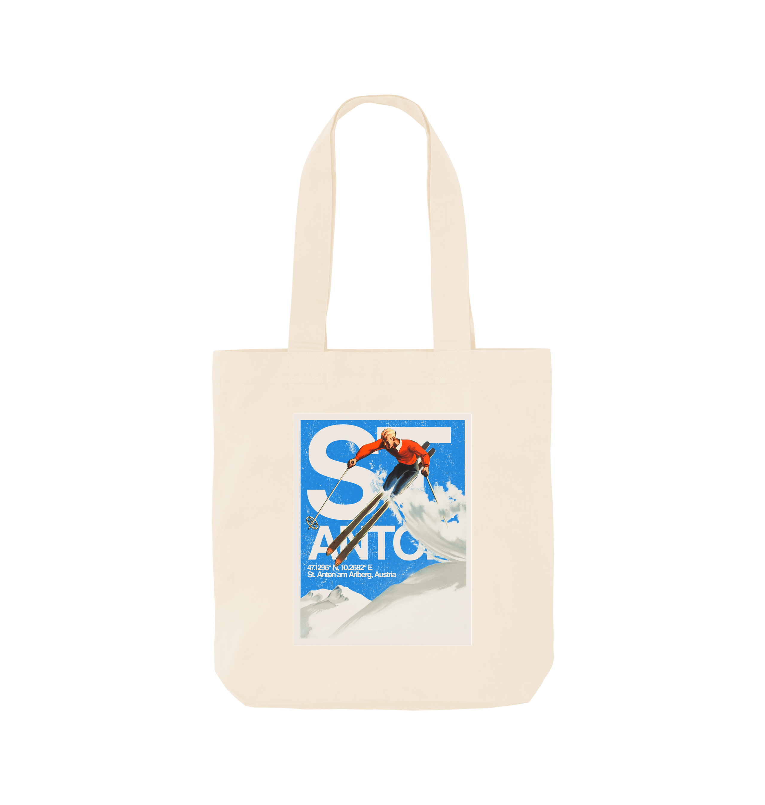 Natural Printed Bag Front