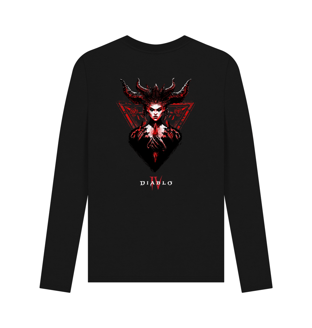 Black Printed Long Sleeve T Shirt