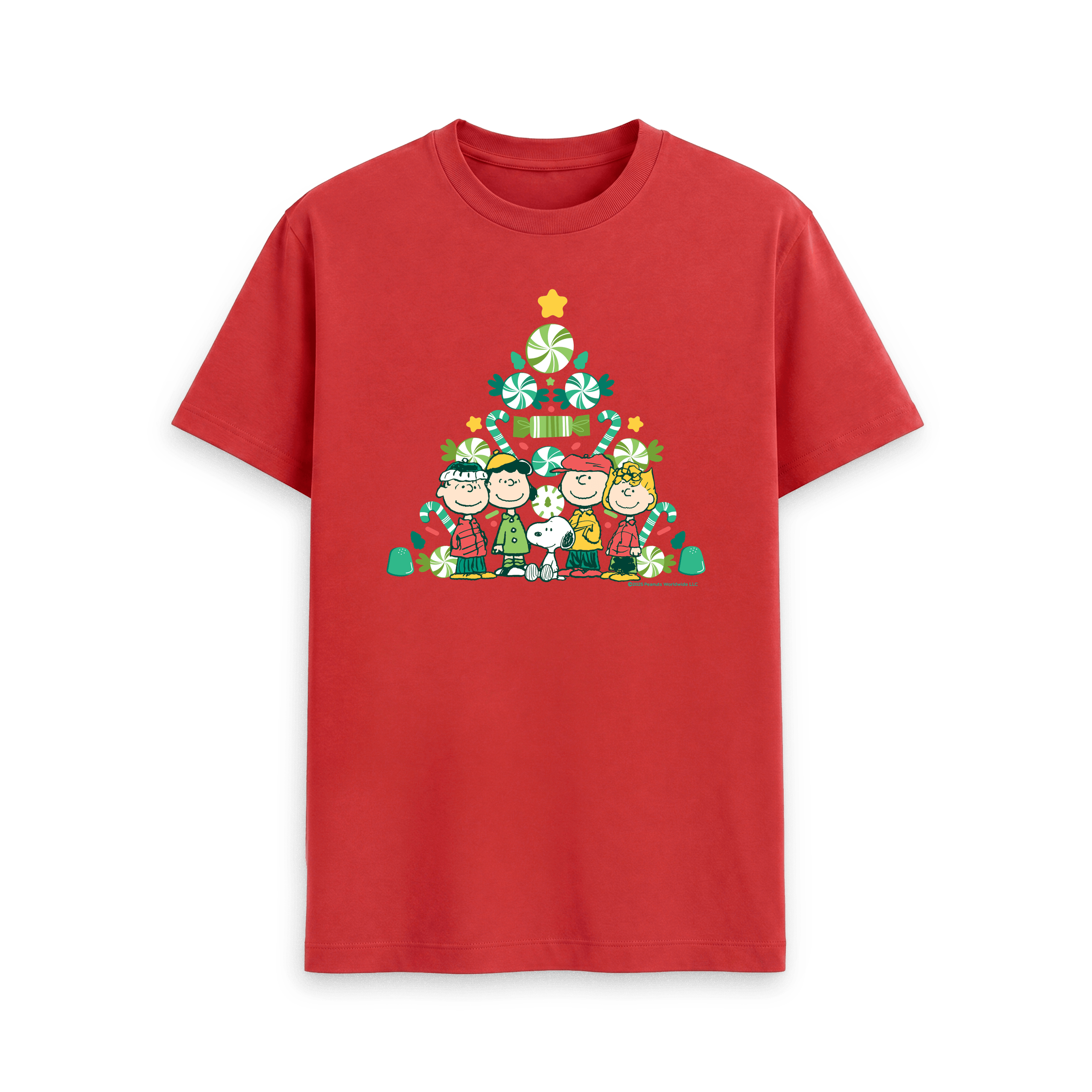 Red Printed T-shirt Front