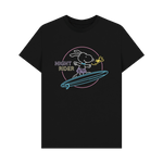 Black Printed T-shirt Front