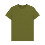Moss Green Printed T-shirt Front