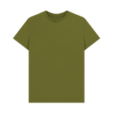 Moss Green Printed T-shirt Front