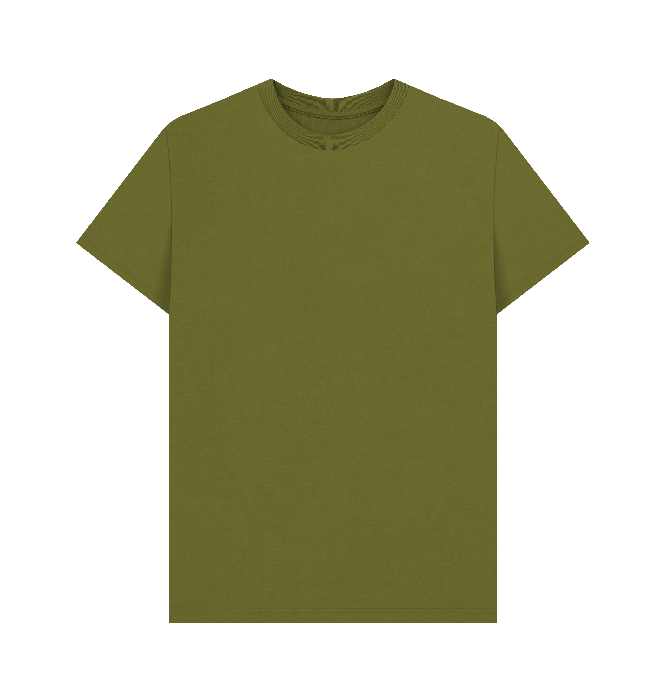 Moss Green Printed T-shirt Front