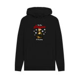 Black Printed Hoody Front