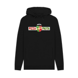 Black Printed Hoody Front