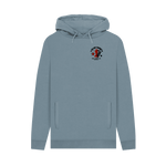Stone Blue Printed Hoody Front