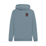 Stone Blue Printed Hoody Front