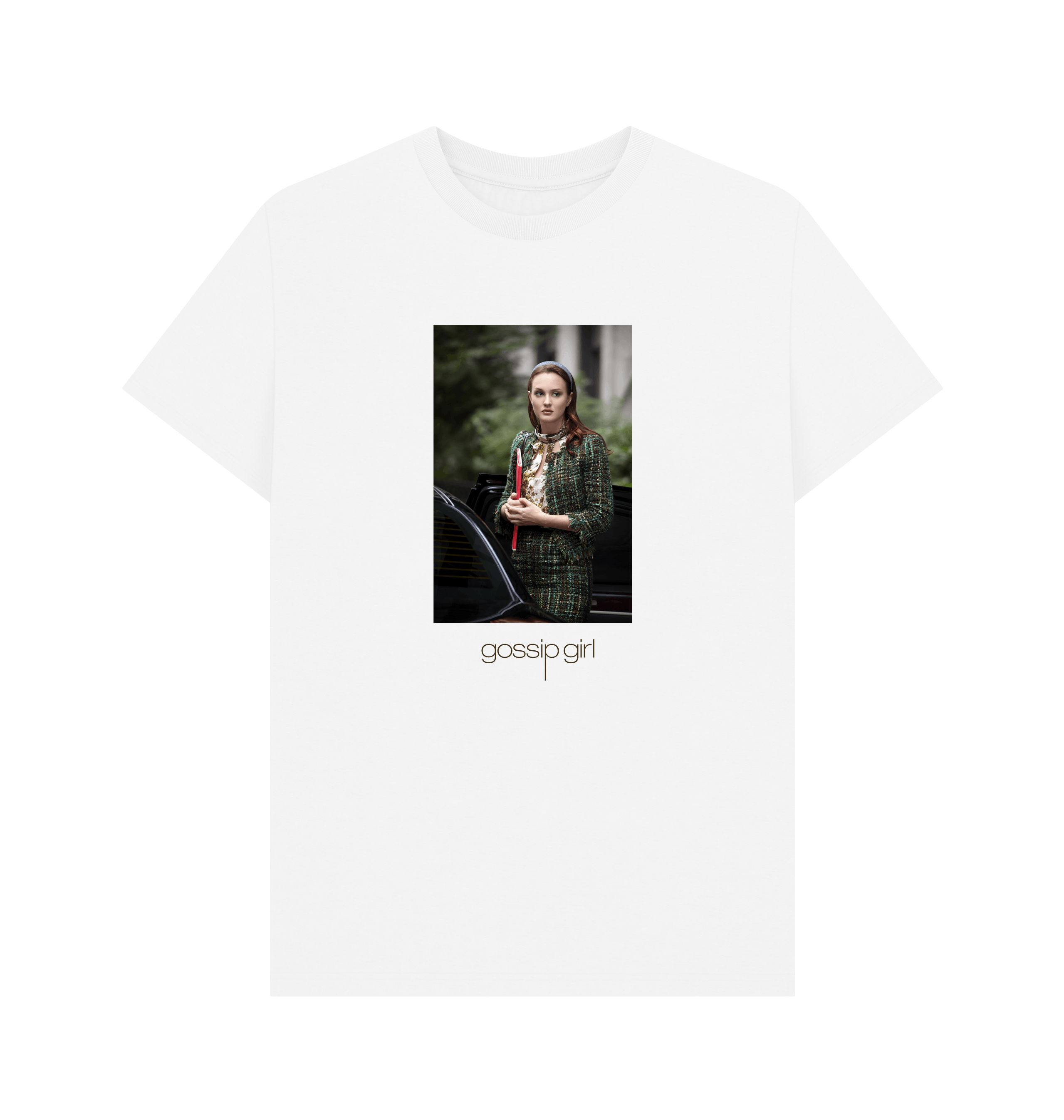 White Printed T-shirt Front