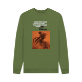 Khaki Printed Sweater Front