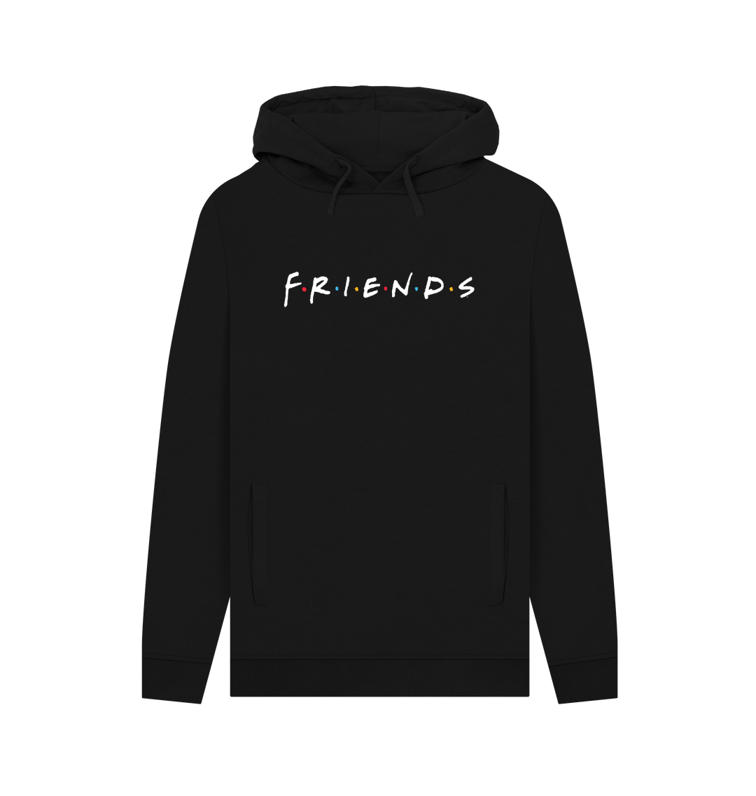 Black Printed Hoody Front