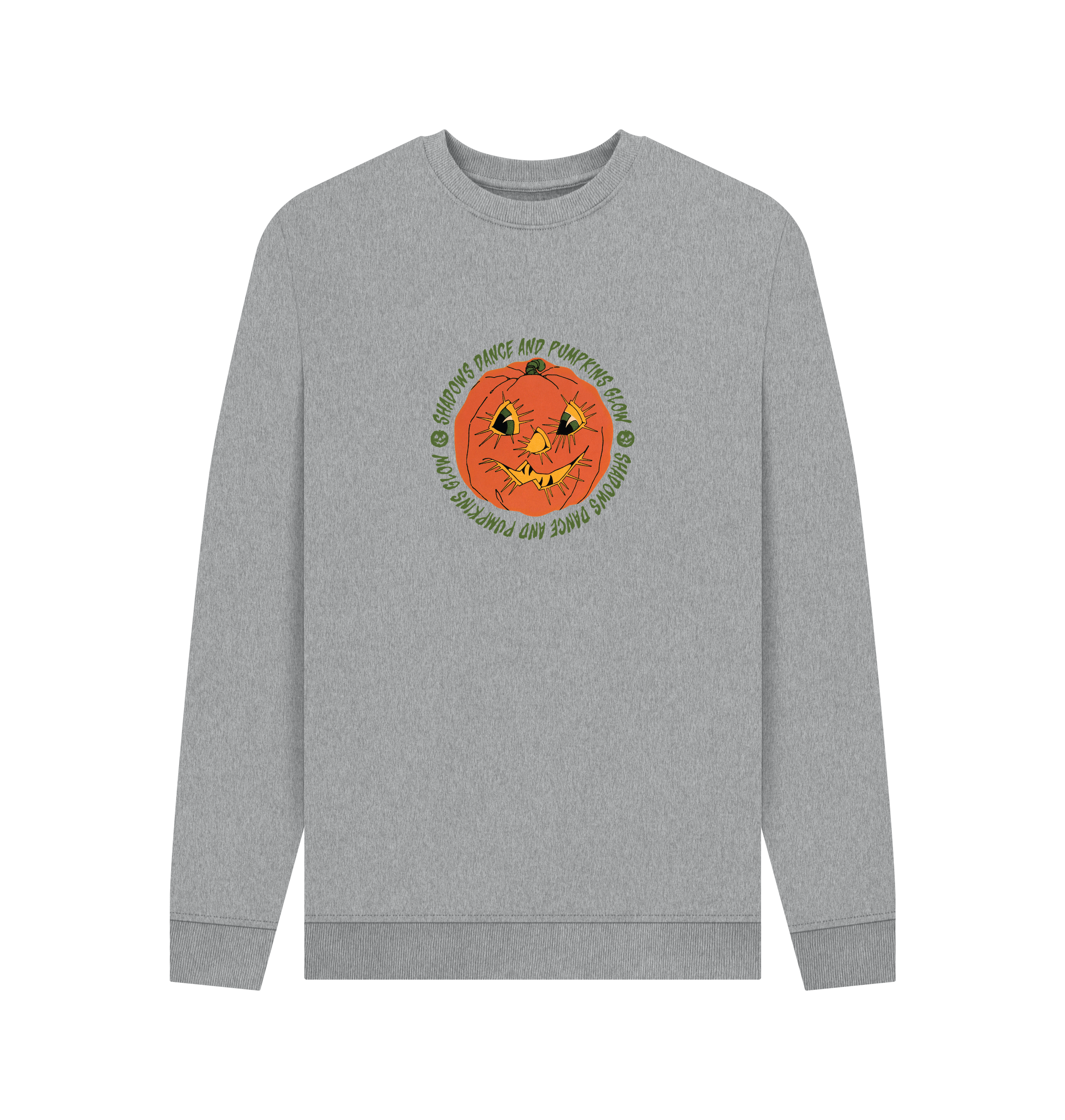 Light Heather Printed Sweater Front