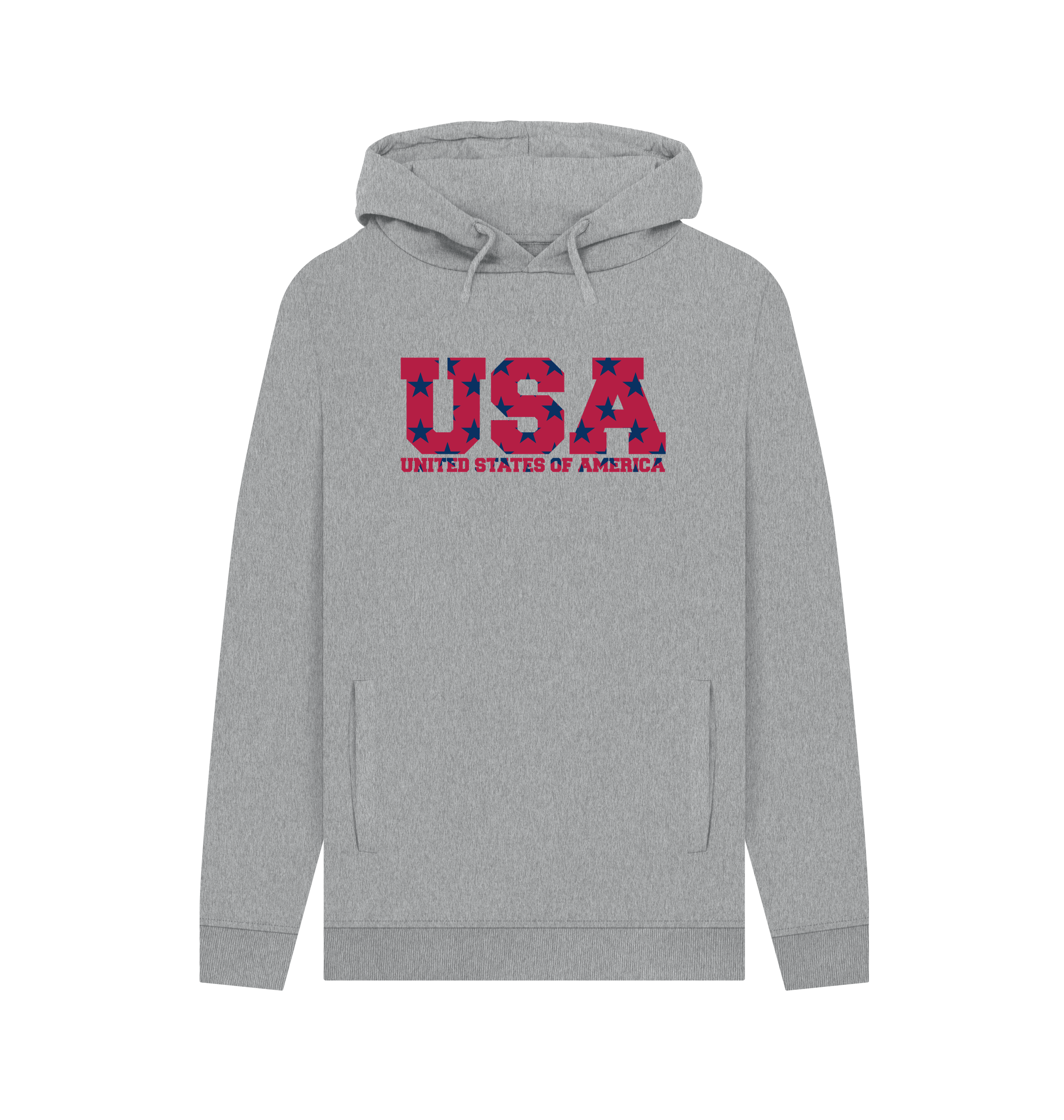 Light Heather Printed Hoody Front