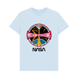 Sky Blue Printed T-shirt Front