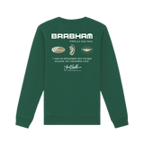 Bottle Green Printed Sweater Back