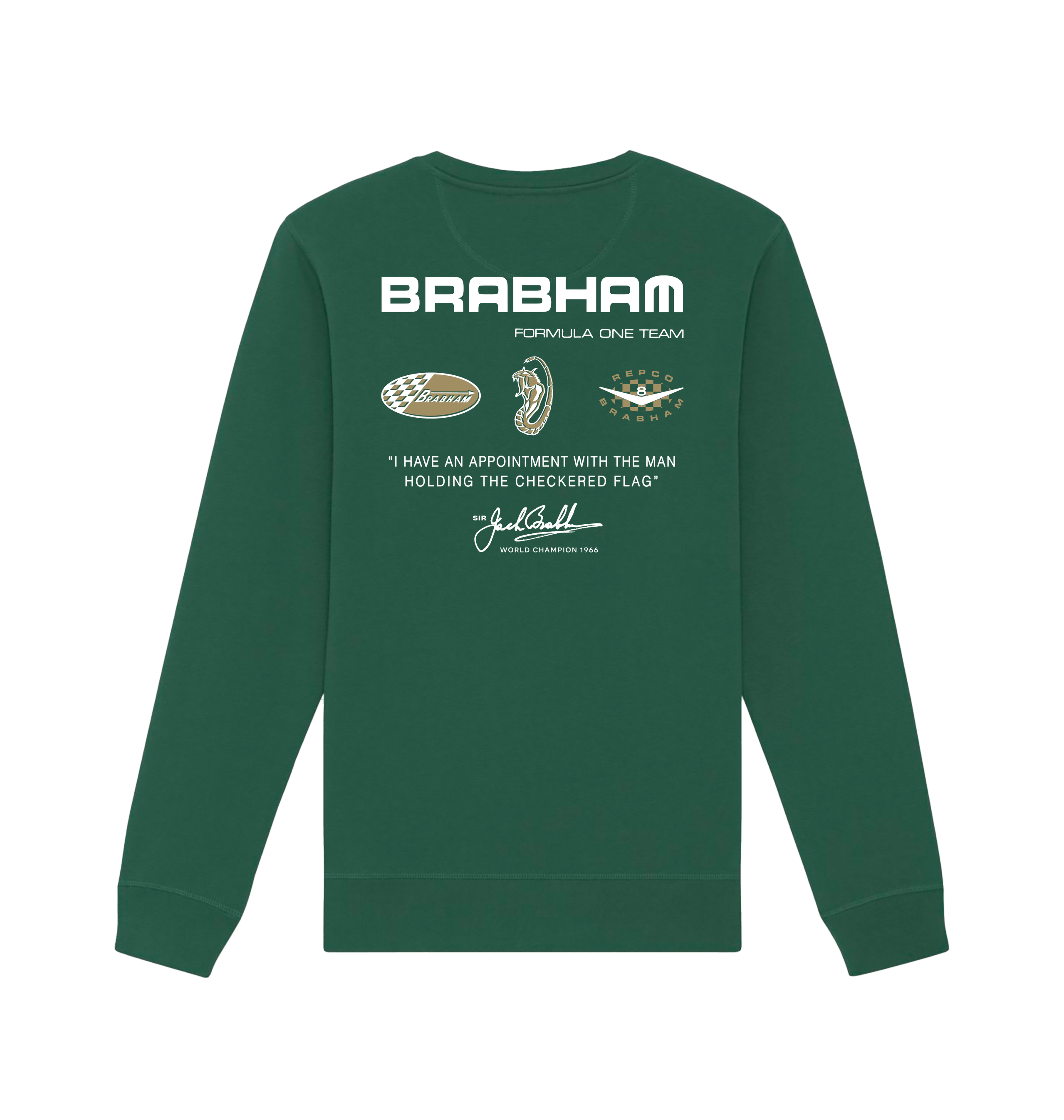 Bottle Green Printed Sweater Back