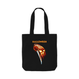 Black Printed Bag Front