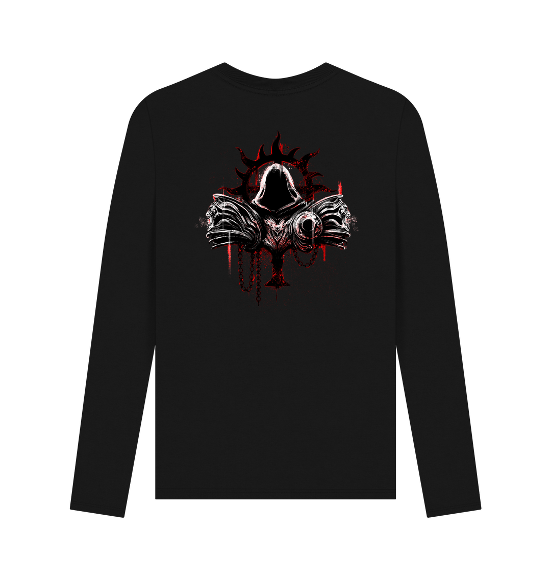 Black Printed Long Sleeve T Shirt