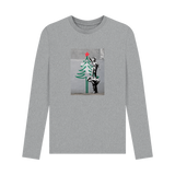 Athletic Grey Printed Long Sleeve T Shirt
