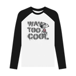 Black-White Printed Baseball T-shirt Front