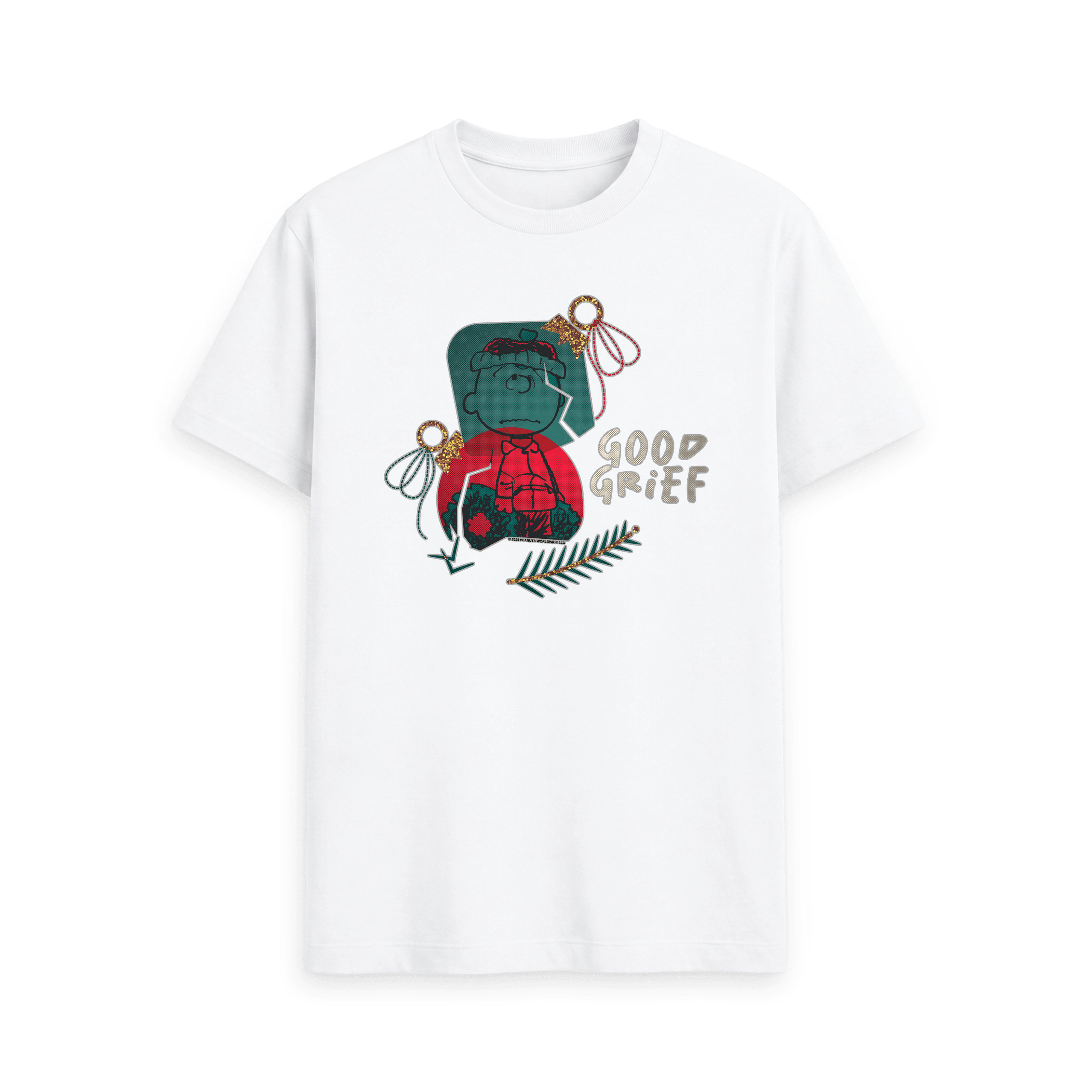 White Printed T-shirt Front