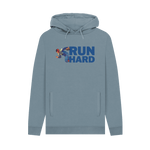 Stone Blue Printed Hoody Front