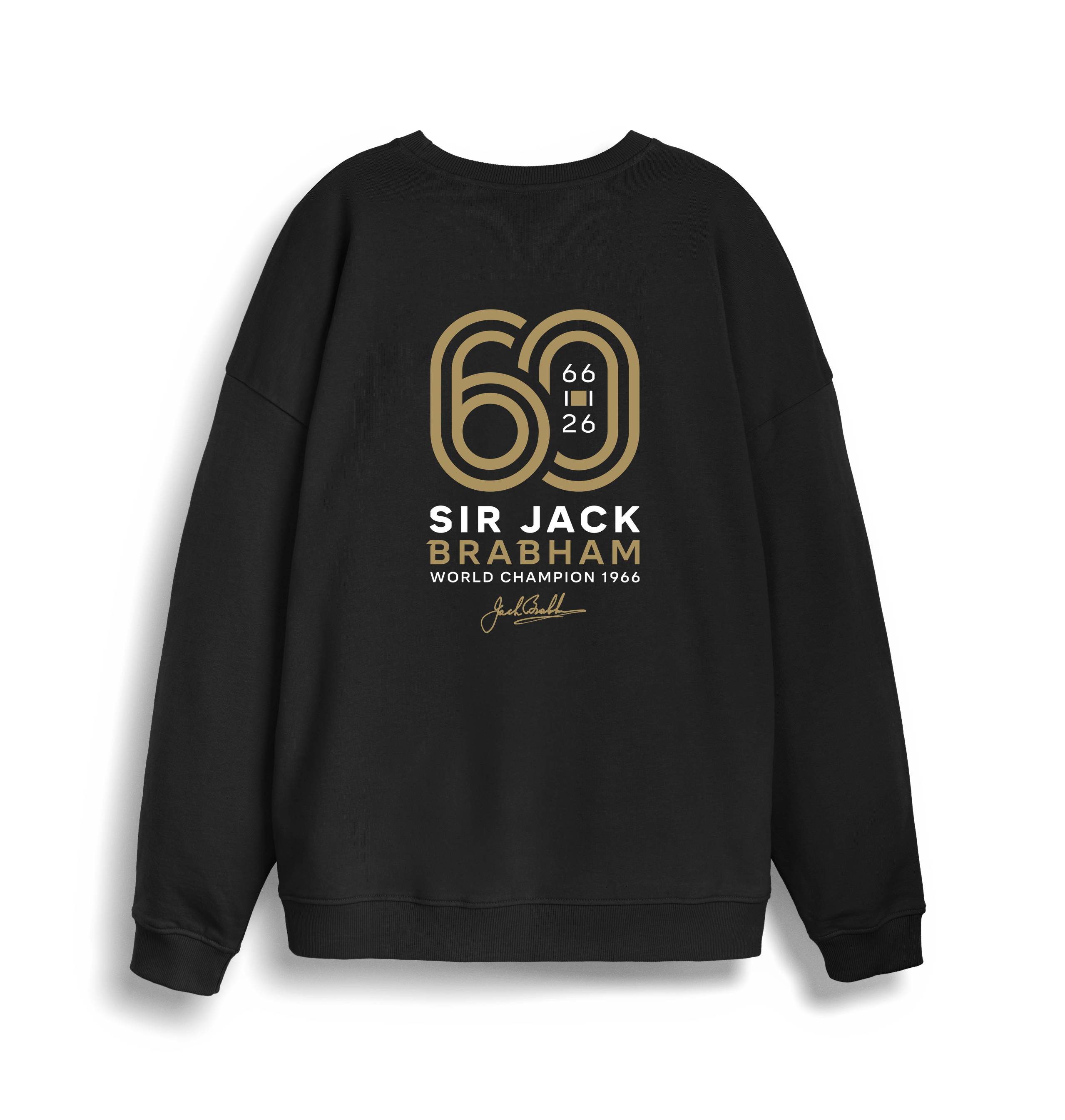 Black Printed Sweater Back