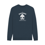 Navy Blue Printed Sweater Front
