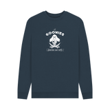 Navy Blue Printed Sweater Front