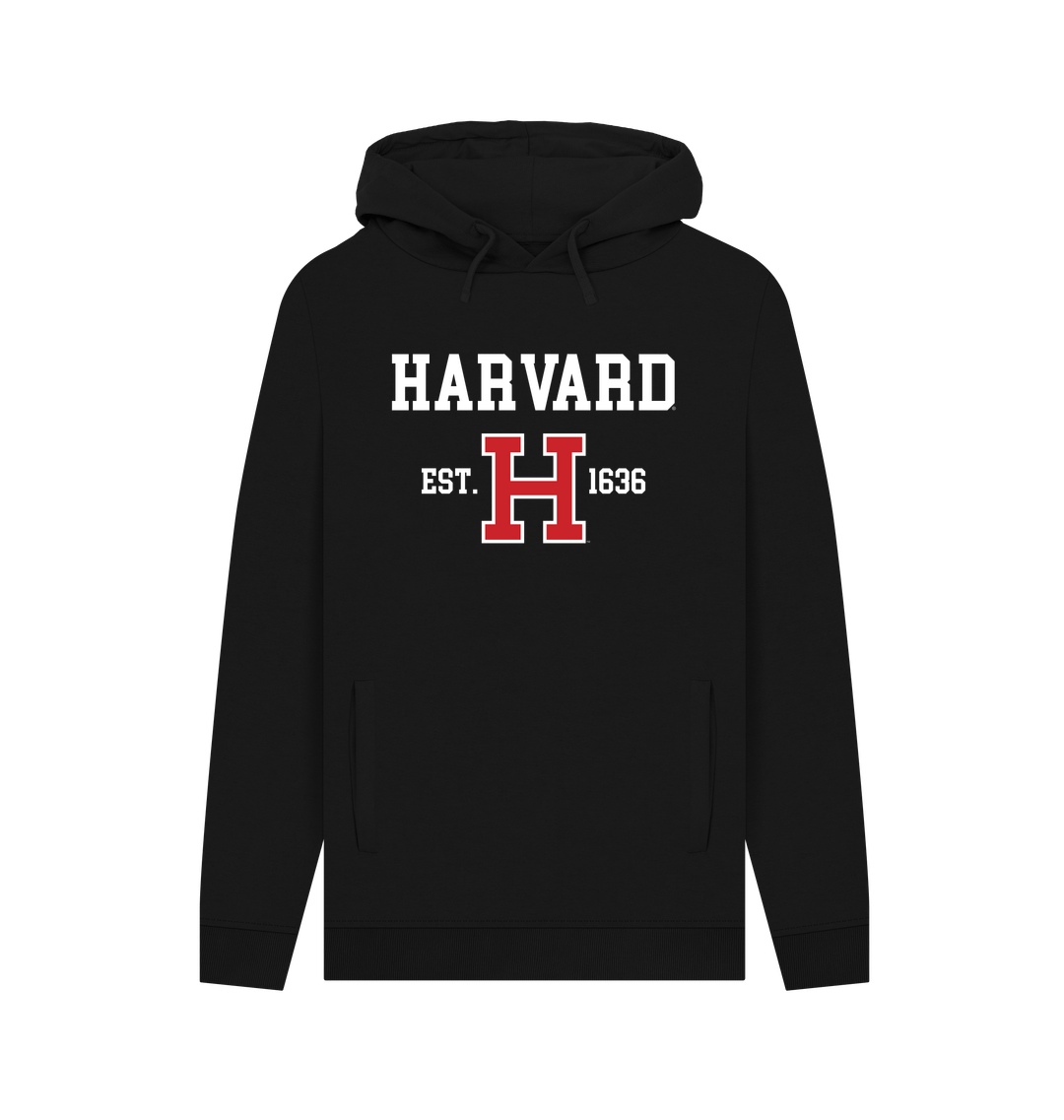 Black Printed Hoody Front