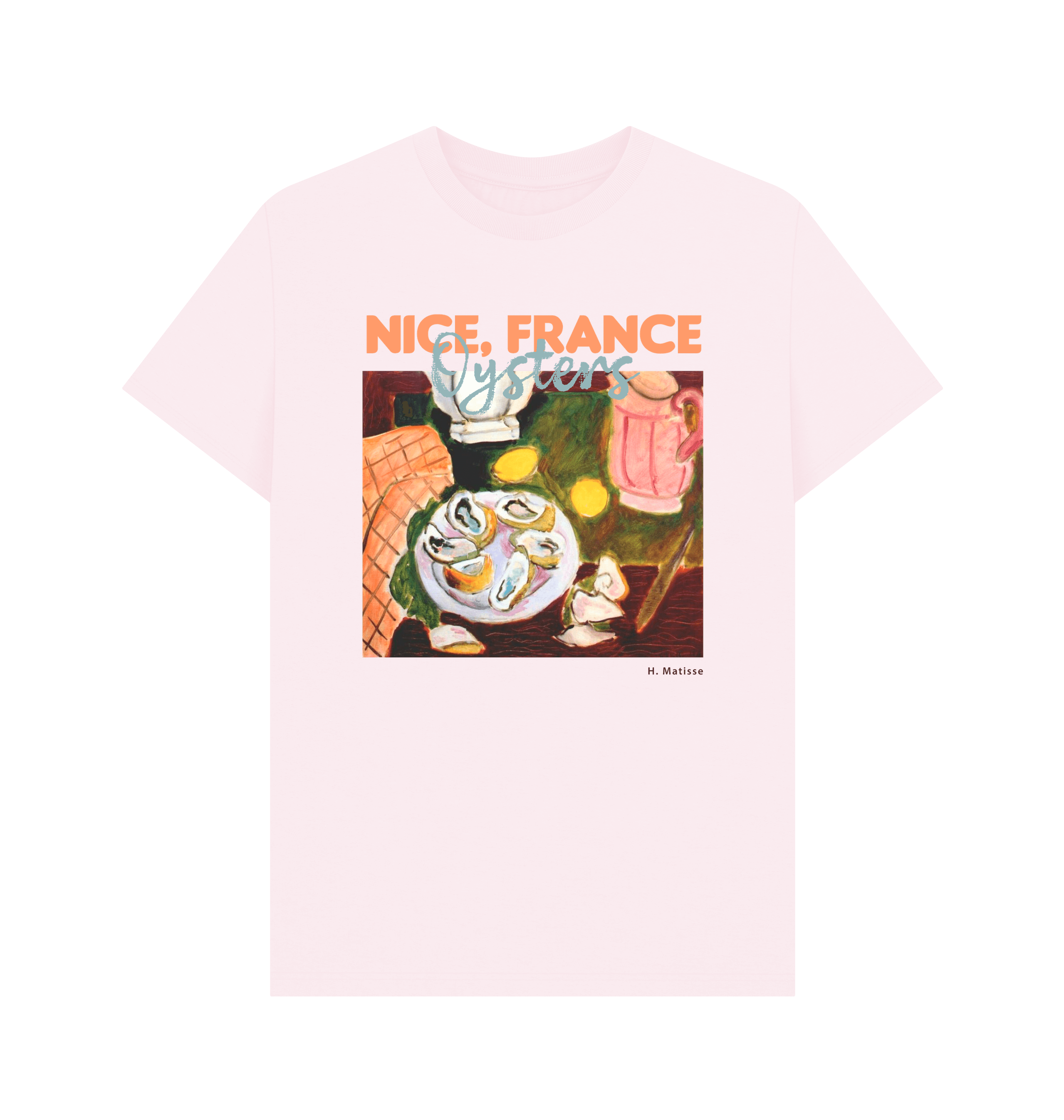 Pink Printed T-shirt Front
