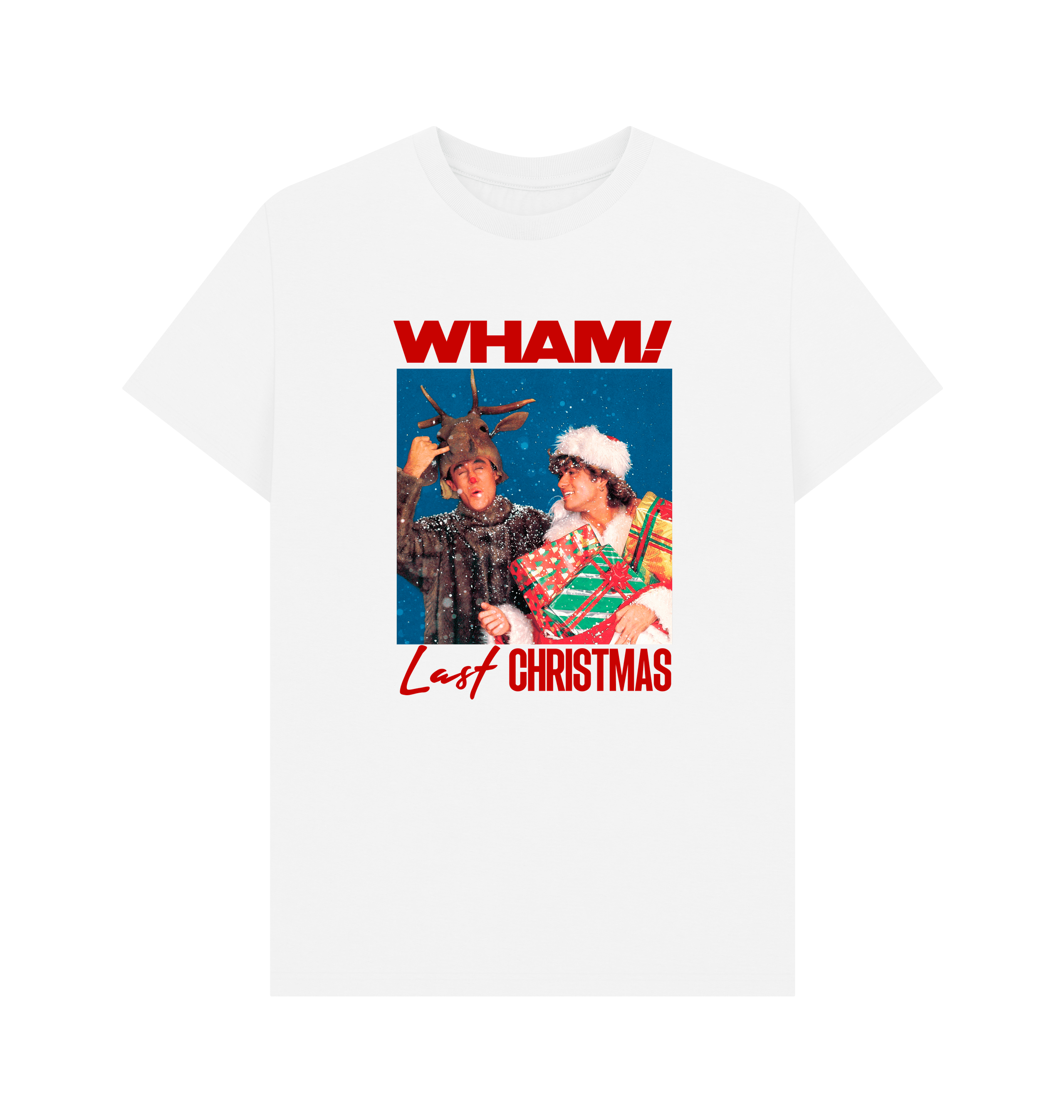 White Printed T-shirt Front