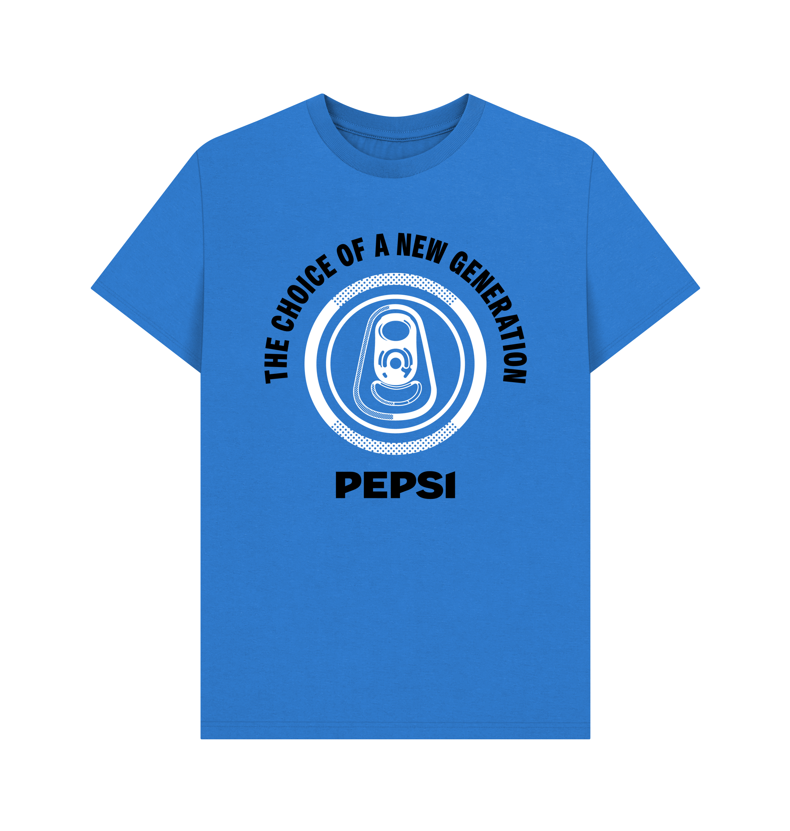 Bright Blue Printed T-shirt